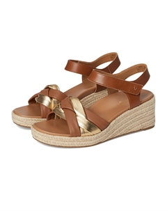 Туфли Saratoga Espadrille Sandals, Tan/Gold Leather Vionic