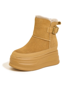 Утепленные короткие зимние ботинки на платформе для женщин Camel, цвет Camel Milan love song