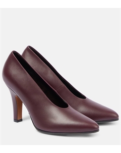 Кожаные туфли Prudens, Bordeaubergine The row