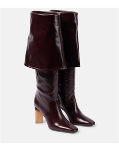 Кожаные сапоги Georgia 90 до колена, Stormy Red Chloe