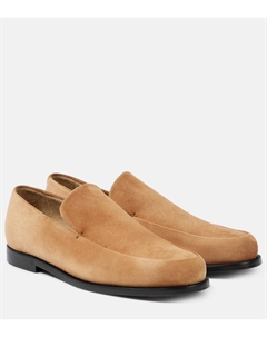 Замшевые мокасины Alessio, кэмел Khaite