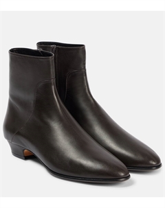 Кожаные ботильоны Awar 25, Laquer Brown The row