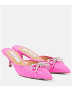 Мюли Parisina 50, украшенные кристаллами, Ultra Pink Aquazzura