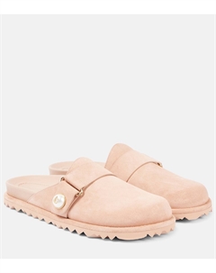 Мюли из замши Fayence, Macaron Jimmy choo