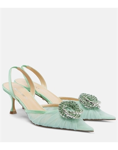 Туфли-лодочки Galaxy 65 с декором и открытой пяткой, Anice Mach & mach