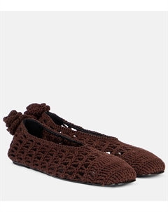 Балетки крючком, коричневый Magda butrym