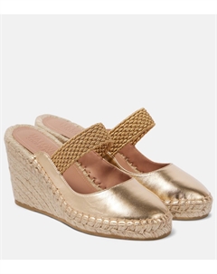 Кожаные эспадрильи Siena 70 на танкетке, Antique Gold Malone souliers