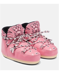 Ботинки с принтом банданы Full Moon, Pink Multicolor Alanui
