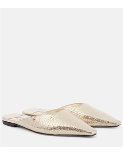 Мюли Vivi из металлизированной кожи, золотой Jimmy choo