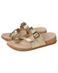 Туфли Carmela Thong Sandals, Gold Leather Vionic