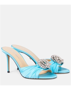 Мюли из тюля с декором Galaxy, Ocean Blue Mach & mach