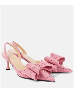 Туфли Le Cadeau замшевые с пяткой на пятке, Dark Pink Mach & mach