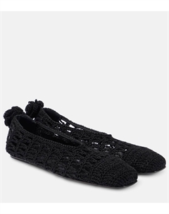 Балетки крючком, черный Magda butrym