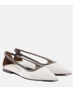 Замшевые балетки Monili, Rutenon Brunello cucinelli