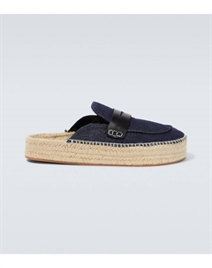 Джинсовые тапочки, темно-синий Jw anderson