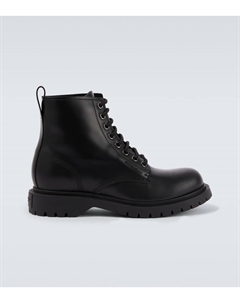 Кожаные ботинки на шнуровке, черный Givenchy