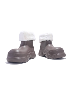 Теплые водонепроницаемые износостойкие нескользящие короткие унты унисекс бежевые, цвет Beige Nocopy