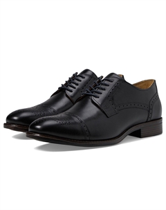 Оксфорды Lewis Cap Toe, Black Full Grain Leather Johnston & murphy