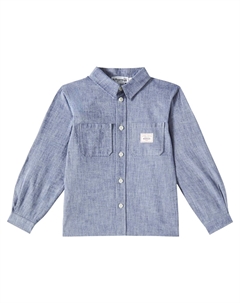 Рубашка из элорианского хлопка, Bleu Moyen Bonpoint