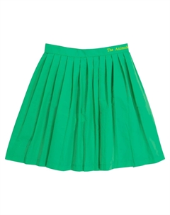 Юбка в складку с рисунком кошки, зеленый The animals observatory