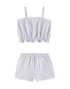 Комплект из хлопкового топа и шорт, Granite Grey Il gufo