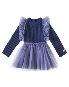 Платье Baby Bilie из хлопковой смеси, Royal Blue Melange Donsje