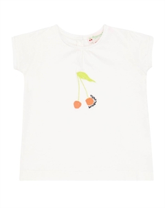 Футболка из хлопка с вышивкой Baby Tissia, белый Bonpoint