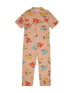 Комбинезон из принтованного хлопка, Light Brown Bobo choses