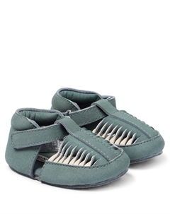 Кожаные туфли Baby Lance, Petrol Nubuck Donsje