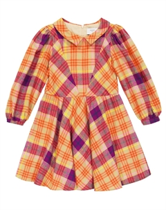 Платье из хлопка в клетку, оранжевый Paade mode