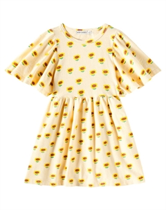 Платье из хлопка с подсолнухом, белый Bobo choses