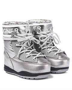 Ботильоны из искусственной кожи, серебряный Bogner kids