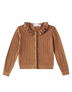 Кардиган Emy из хлопка и кашемира, Chocolat Bonpoint