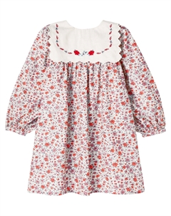 Платье из хлопка с цветочным принтом Клементина, Sweet Roses Bebe organic