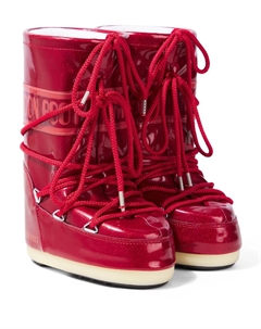 Зимние сапоги Icon Glitter, красный Moon boot kids