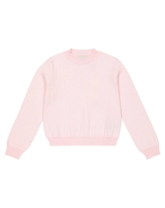 Свитер из хлопка с ажурной отделкой, Maria Antonietta Fendi kids