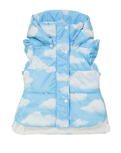 Жилет-пуховик с принтом, Nuvola Monnalisa