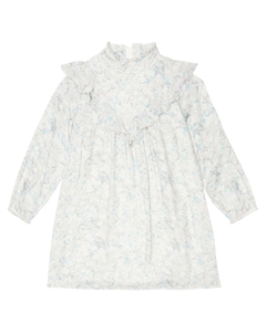 Платье с цветочным принтом и оборками, зеленый Chloé kids