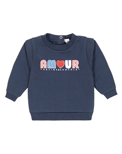 Детская хлопковая толстовка с принтом, Marine Tartine et chocolat