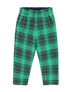 Льняные брюки Baby Dandy в клетку, Mint Bonpoint