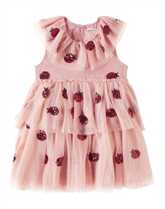 Платье Yvonne с пайетками, Ladybug Sequin Konges slojd