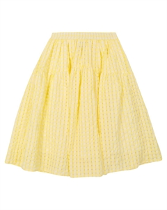 Юбка Alma из сирсакера в клетку, Alma Yellow Paade mode
