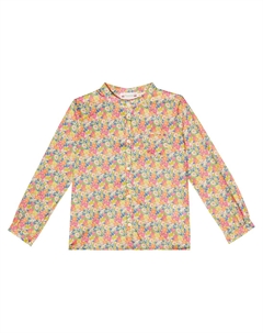 Блузка из хлопка с цветочным принтом Balotine, Fl Multicolore Bonpoint