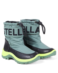 Зимние ботинки с цветными логотипами, зеленый Stella mccartney kids