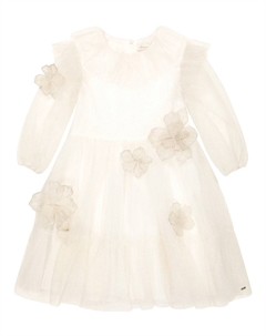 Платье из хлопкового бархата, Nacre Tartine et chocolat