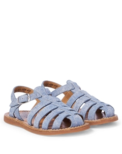 Сандалии из кожи Plage-Stitch Dad, Velours - Alfa Jeans Pom d'api