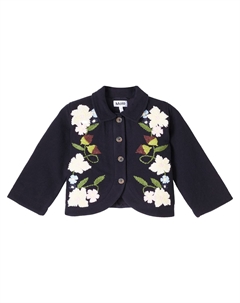 Пиджак Harmoney из смесовой шерсти с цветочным принтом, Forest Bloom Molo