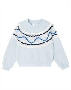 Хлопковая толстовка с вышивкой Мэрилин, Blue Moon Molo