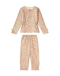 Комплект из хлопкового топа и брюк с цветочным принтом Drey, Kaluka Konges slojd