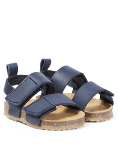 Детские кожаные сандалии, темно-синий Pèpè